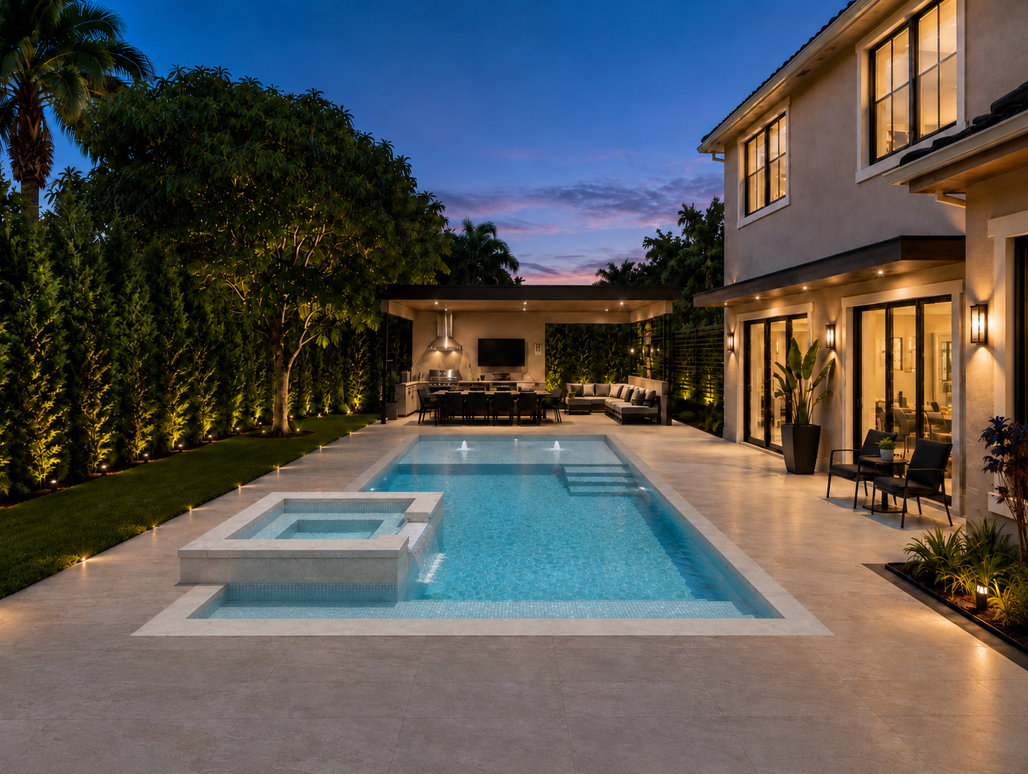 Permitted Omerta Construction pool and outdoor living project